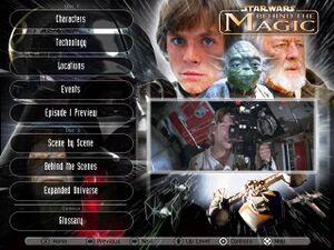 Star Wars Behind the Magic menu screen.jpg