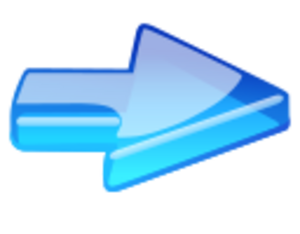 Blue Glass Arrow.svg