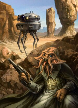 Viper probe droid and Quarren.jpg
