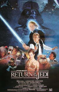 Original poster art for Star Wars: Episode VI Return of the Jedi