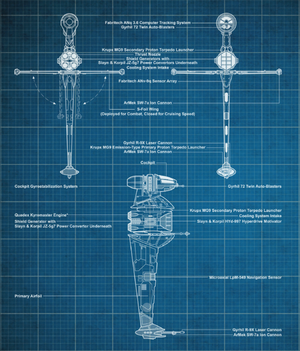 ASF-01 B-wing starfighter blueprints-sw card trader.png