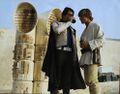 Biggs and Luke talking