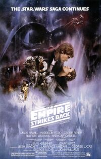 Original poster art for Star Wars: Episode V The Empire Strikes Back